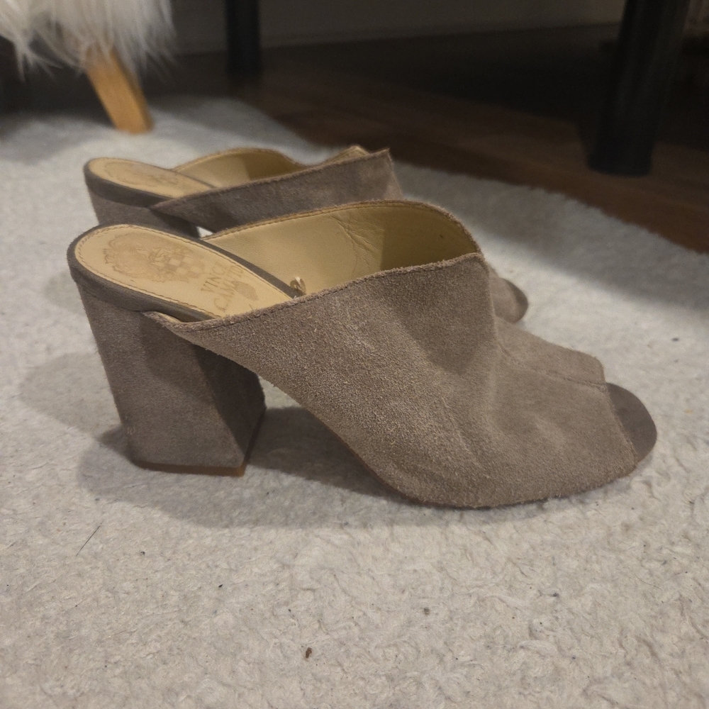 Vince Camuto Brown Suede Sandals, Size 7.5